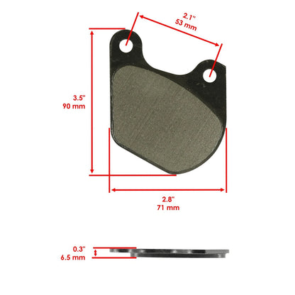 Brake Pads for Harley Davidson Xlh 1000 Sportster (1979–1981) MP204AA1004