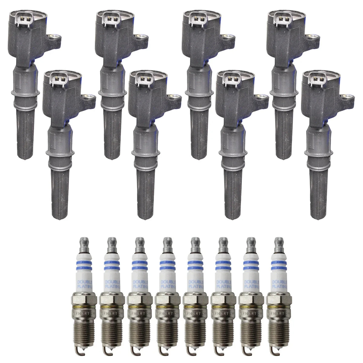 Set of 8 Ignition Coils & Spark Plugs for Ford Expedition F-150 V8