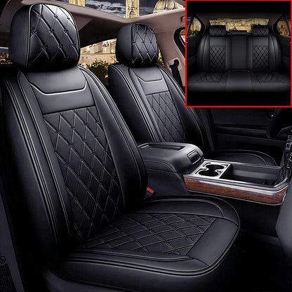 Set of 2 Front and Rear Leather Seat Covers for Toyota RAV4 (2019–2023)