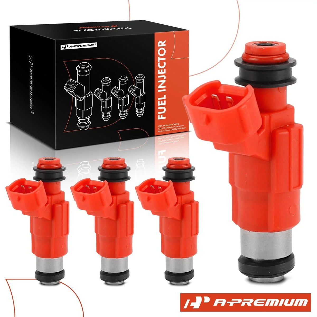 Set of 4 Fuel Injectors for Mitsubishi Mirage Lancer (1997–2003)