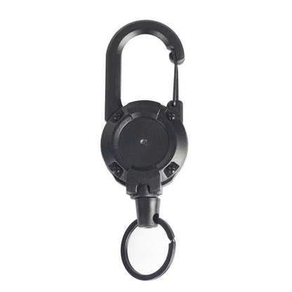 Heavy Duty Retractable Badge Reel with Carabiner Clip for Keys (Universal)