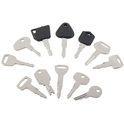 12PCS Forklift Keys Set for JCB, Volvo, Yale, Caterpillar