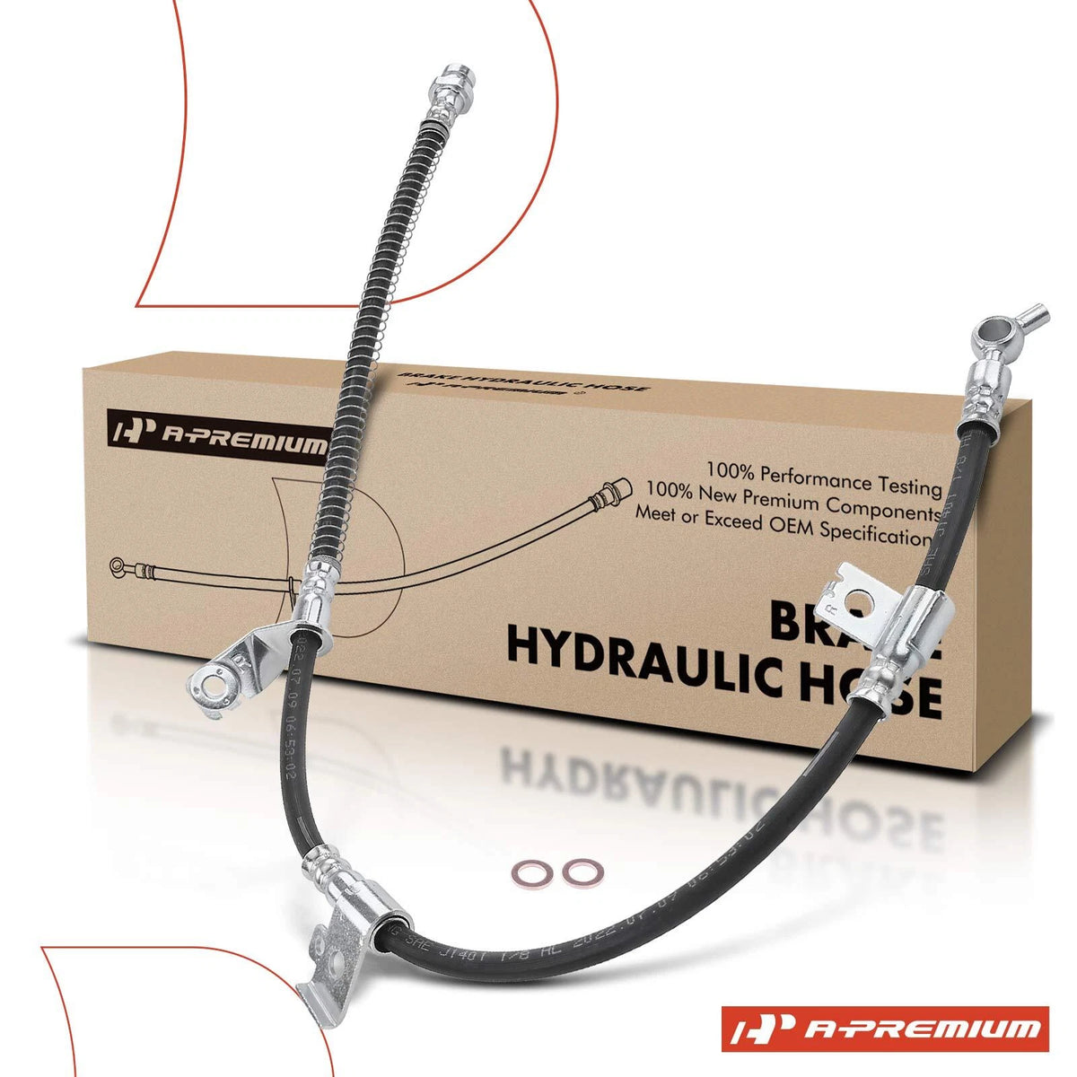 Front Right Brake Hydraulic Hose for Kia Amanti (2007–2009) H621355, 587323F100, 2201534