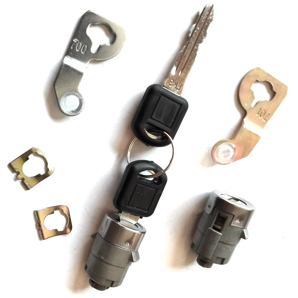 1 Pair Door Lock Cylinder Set w/Key for Chevy Silverado