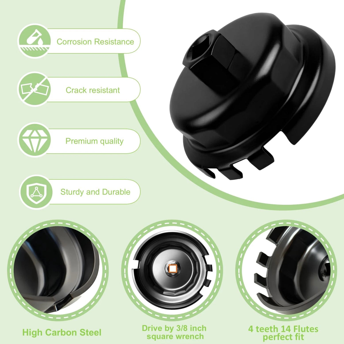 64mm Oil Filter Wrench for Toyota Tacoma, Camry