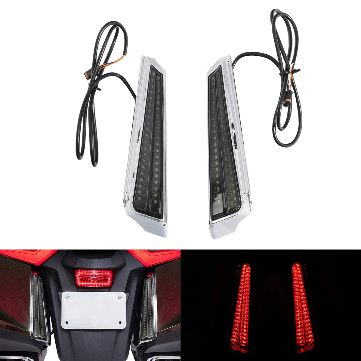 LED Filler Panel Lights Smoked Lens for Honda Goldwing 1800 (2018–2025)