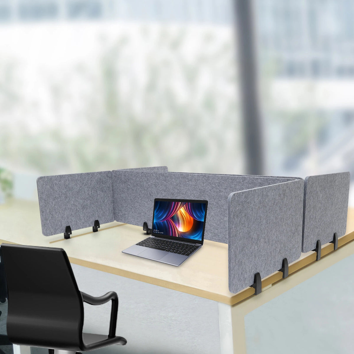 Acoustic Desktop Divider Privacy Panel for Stand Up Desk