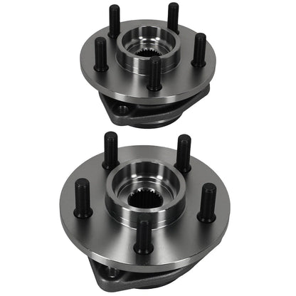 Front Wheel Hub & Bearing Set (2) for Jeep TJ (2000–2006) 513158 3Bolt Mount