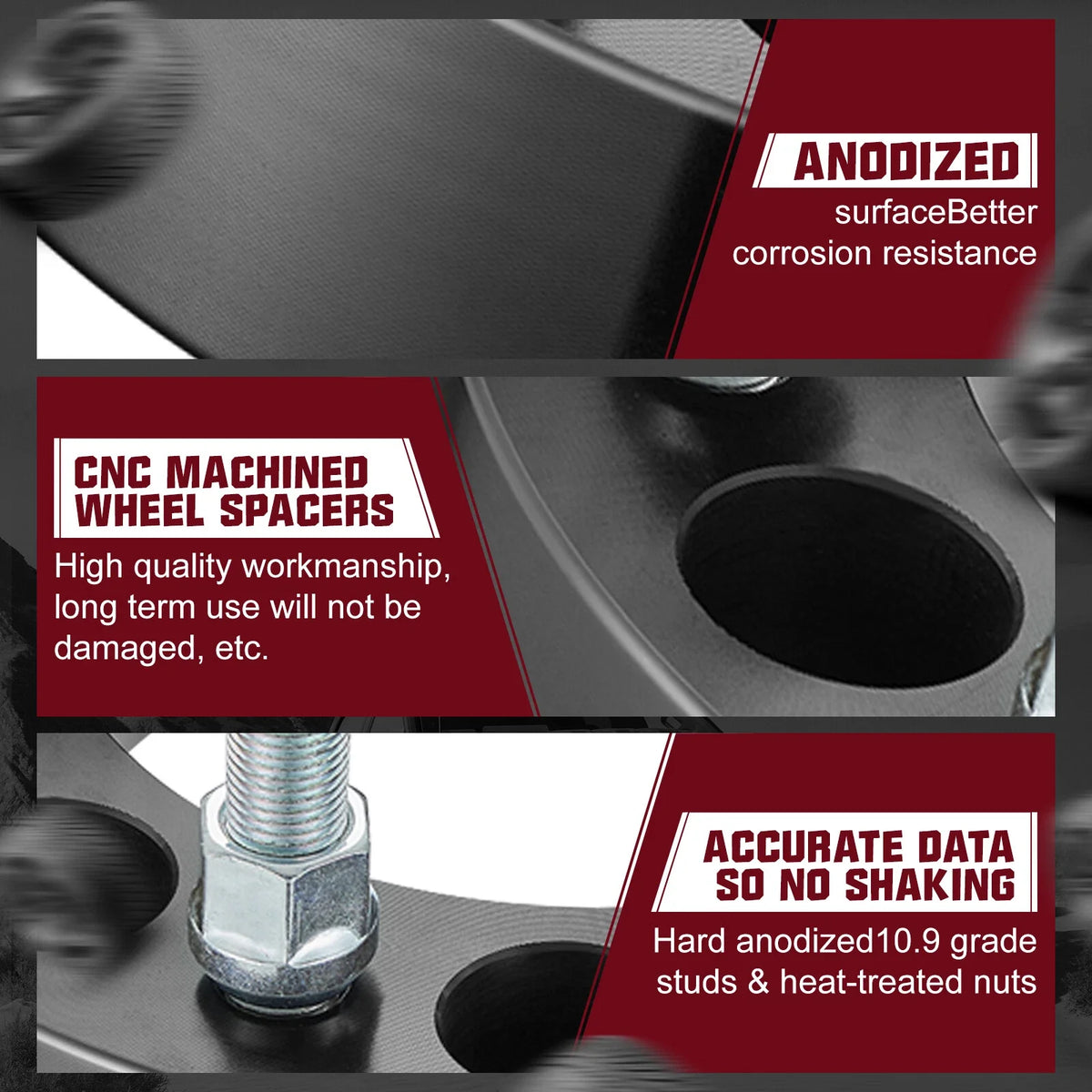 8Pcs 2 Inch Wheel Spacers for Ford F-250 F-350 Super Duty (2011–2024)