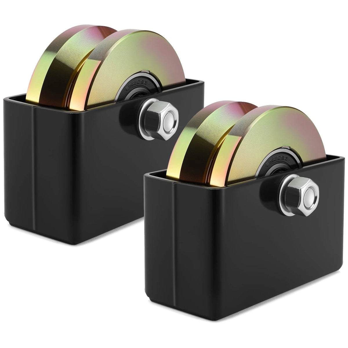 Set of 4 V Groove Sliding Gate Rollers Wheels for Soiiw (2-4 inches x 1.75 inches)