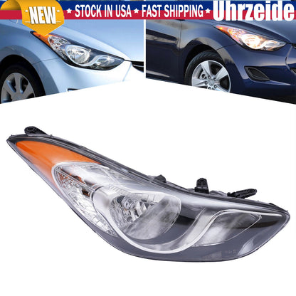 Right Passenger Headlight Assembly for Hyundai Elantra (2011–2013) 92102-3Y000, HY2503161