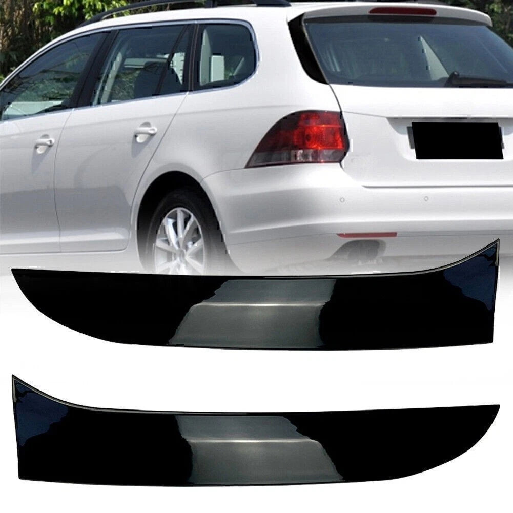 Pair Rear Window Side Canard Spoiler Splitter Trim for Golf 6 MK6 (2009–2013)