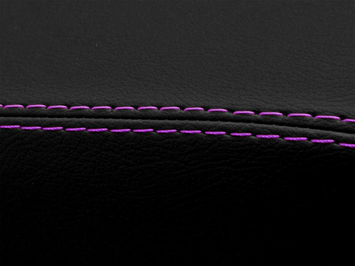 Leather Console Lid Armrest Cover for Nissan 300ZX Z32 (1990–1996) Purple Stitch