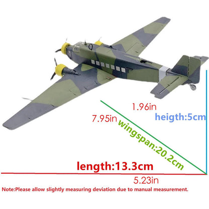 1/144 German Luftwaffe Junkers Ju52 Transport Plane Model with Stand