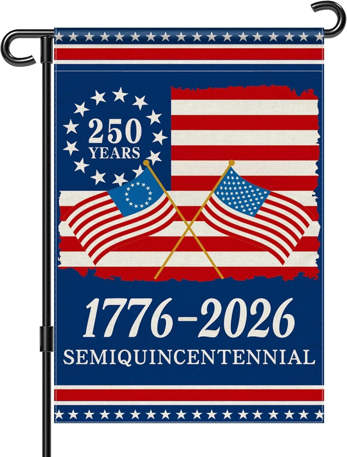 America 250th Anniversary Garden Flag for USA (1776–2026)