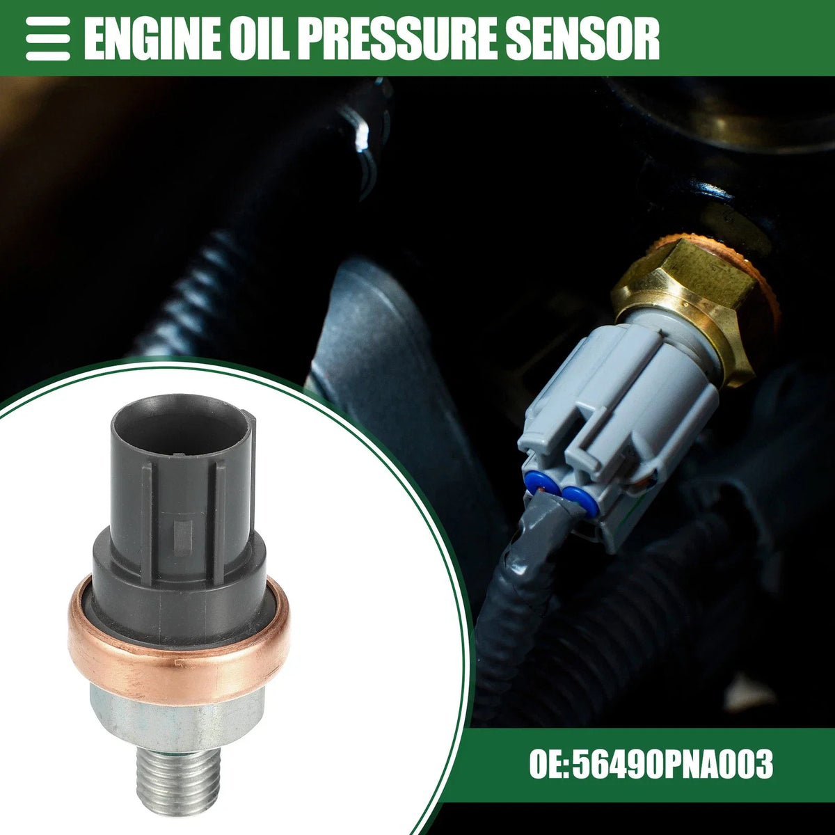 Fuel Oil Pressure Sensor for Honda CR-V (2002–2011) No. 56490PNA003