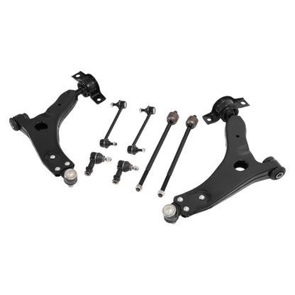 Set of 4 Outer Inner Tie Rod Ends, Sway Bar End Links, Control Arm for Ford Focus (2006–2011)