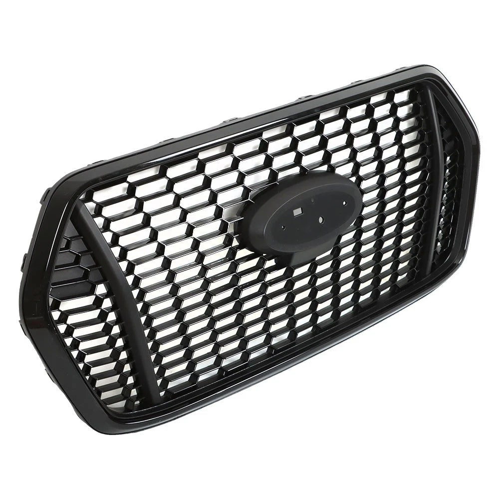 Glossy Black Plastic Front Mesh Grille for Transit T150 T250 T350 (2020–2022)