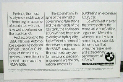 BMW 5 Series Sales Brochure Folder (1980)