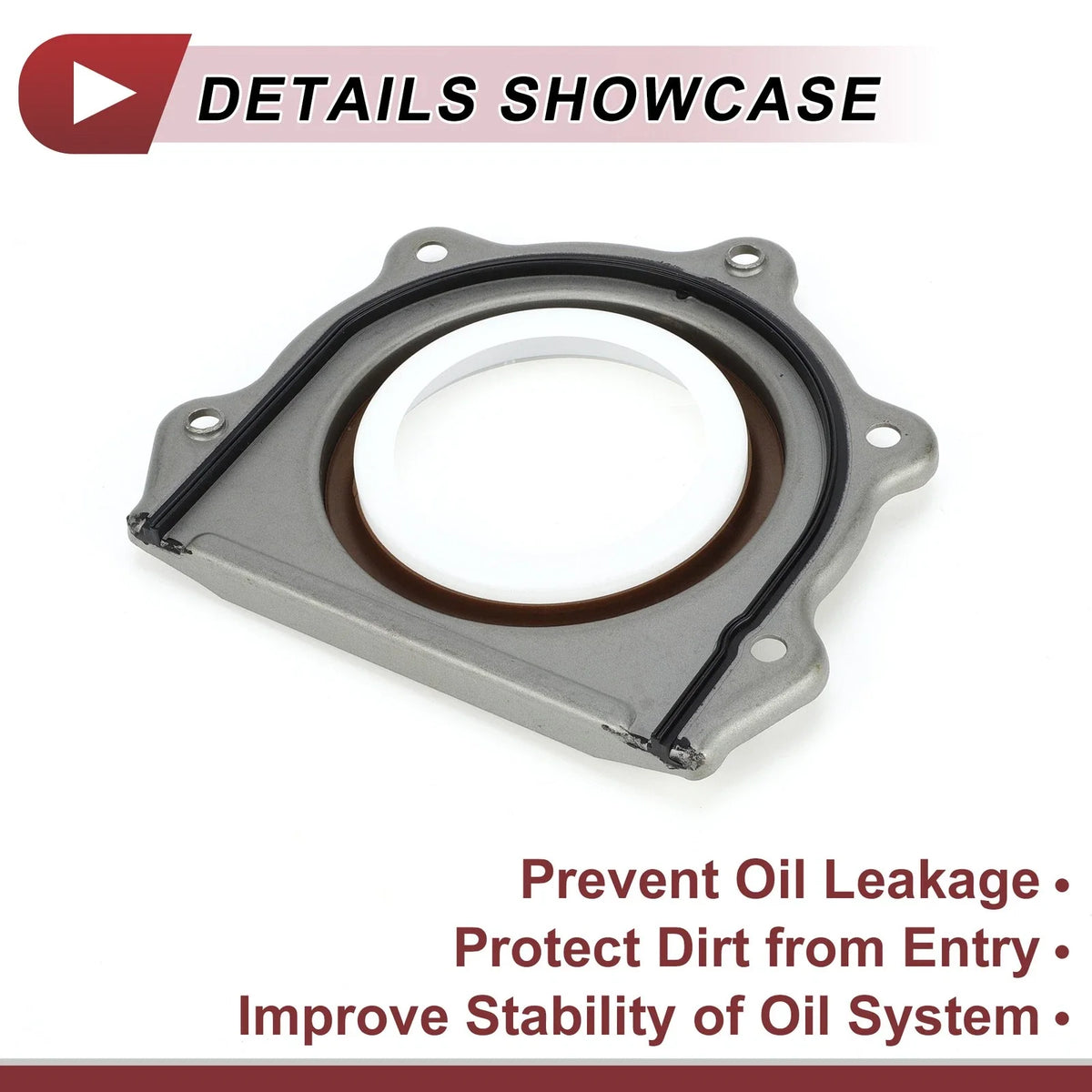 1 Pc Crankshaft Oil Seal with Flange for Chrysler Pacifica (No. 68031388AA)