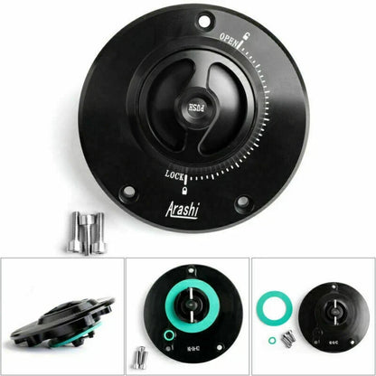 Keyless Fuel Cover Gas Tank Cap for Kawasaki Versys 1000, GTR 1400 (2010–2018)