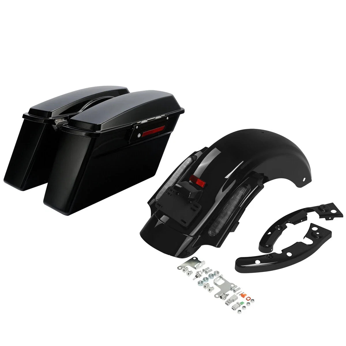 Hard Saddlebags & Rear Fender System for Harley Street Road Glide (2009–2013)