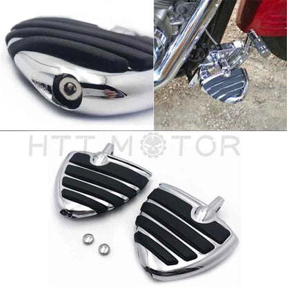 Chrome Wing Footrest Pegs for Harley Davidson Dyna Glide Sportster (883-1200)