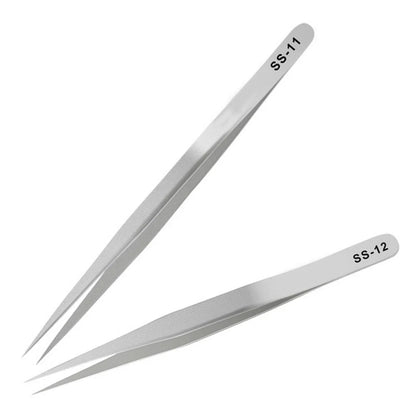 Fine Tip Stainless Steel Tweezers for Precision Repair Tool
