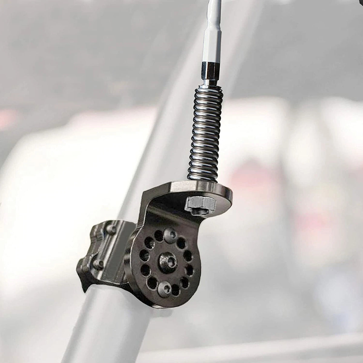Adjustable Whip Mount Flag Mount w/Spring for Can-Am X3 Polaris (UTV-AFM01-CK)