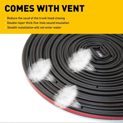 L-Shape Rubber Door Strip Seal Trim for Car (16FT/5M)