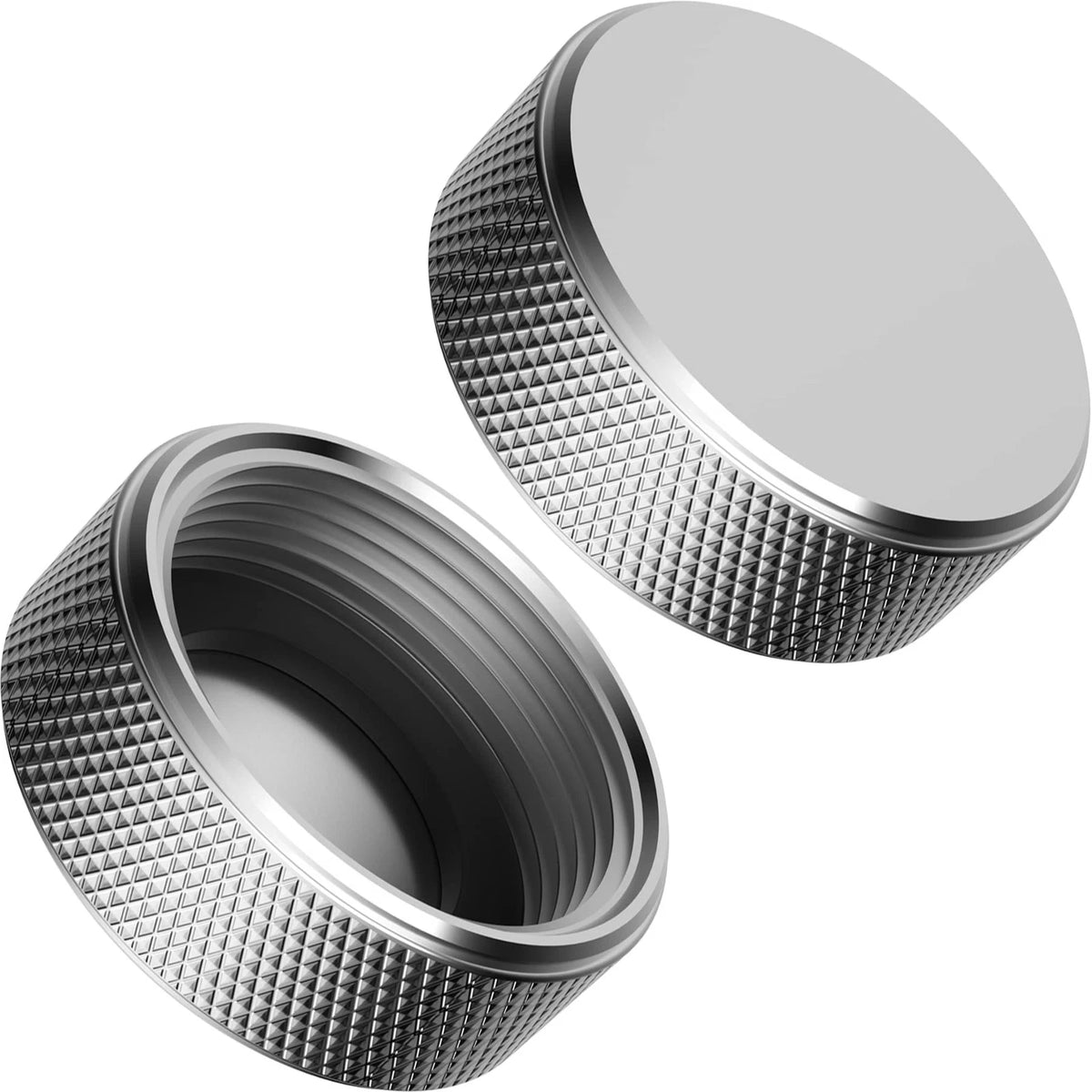 2X Brass Female End Garden Hose Caps for Faucet (3/4", Chrome)