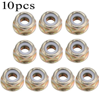 Set of 10 M10x1.25 Nuts for String Trimmer Brush Cutter Gear Head