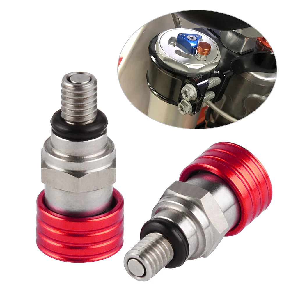 Set of 2 Front Fork Air Bleeder Valves for Showa & KAYABA Forks