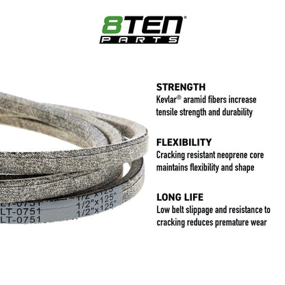 8TEN Kevlar Belt for Snapper SPX160 SPX2342 SPX2542 (1758984YP 954-04325 754-04325)
