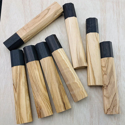 2X DIY Japanese Kitchen Knives Chef Knife Replacement Octagonal Handle