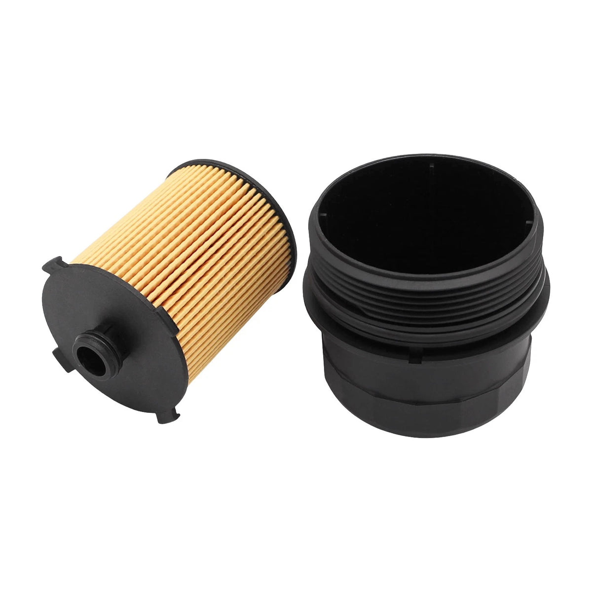 Engine Oil Filter Housing Cover Cap w/ Filter for Volvo S90 (2017–2022) 32140027, 31321084, 32140029