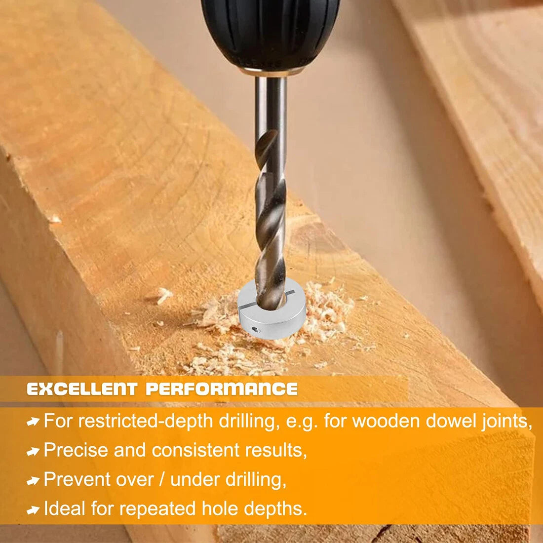 Aluminum Stop Collar Kit for Drill Bit Holder