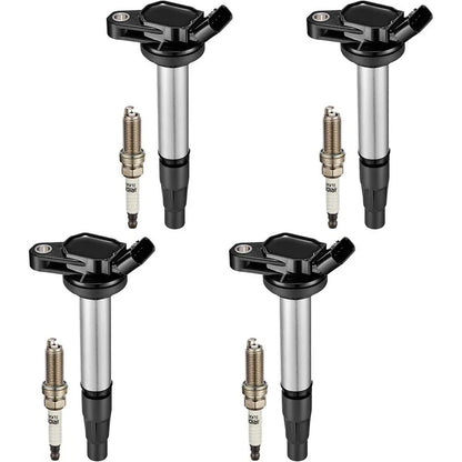 4X Ignition Coil + 4X Iridium Spark Plug for Nissan Sentra 1.8L (2013–2019)