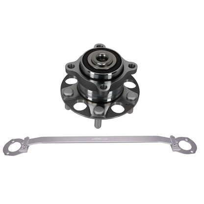 Front Upper Strut Tower Bar + Rear Wheel Hub Bearing for Honda Accord (2008–2012)