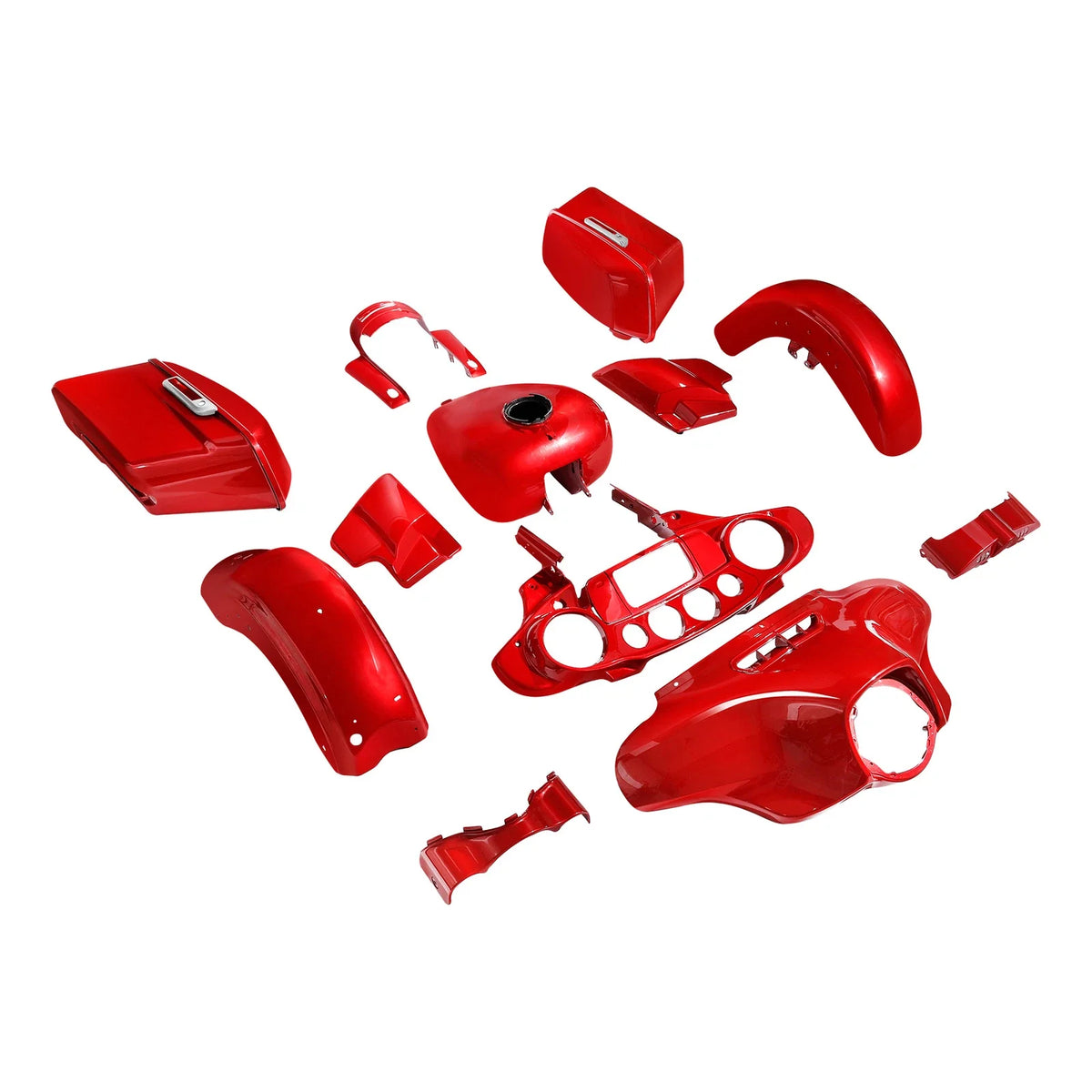 Fairing Bodywork Kit for Harley Touring Street Glide (2014–2023) Wicked Red Glossy