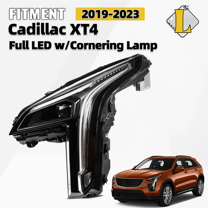 Full LED Headlight for Cadillac XT4 (2019–2023) w/Cornering Lamps Left Driver Side