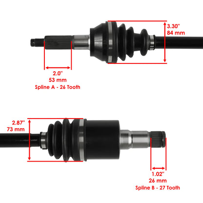Rear RH CV Axle w/Bearing for Polaris Ranger 500/700 (2007–2009) SK3187AX110GR