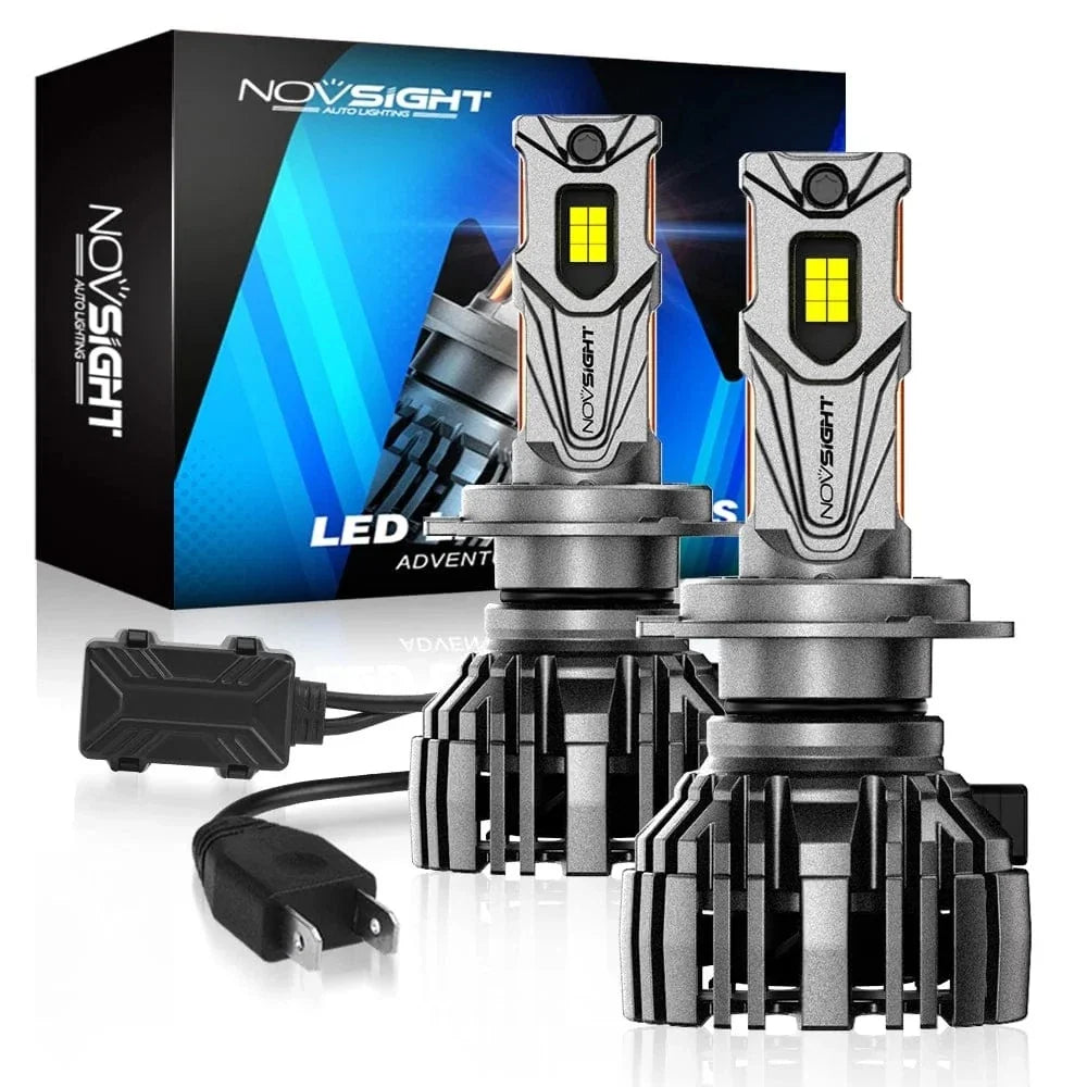 H7 LED Headlight Bulbs Kit for NOVSIGHT (30000LM, 140W, 6500K)
