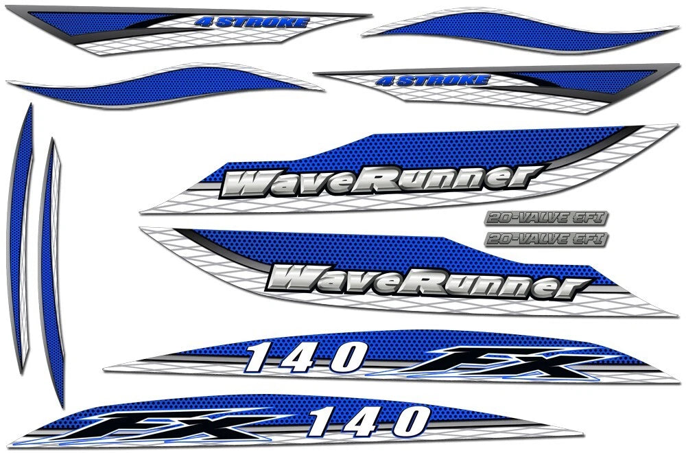 Decal Kit for Yamaha FX140 Waverunner (2002–2004)