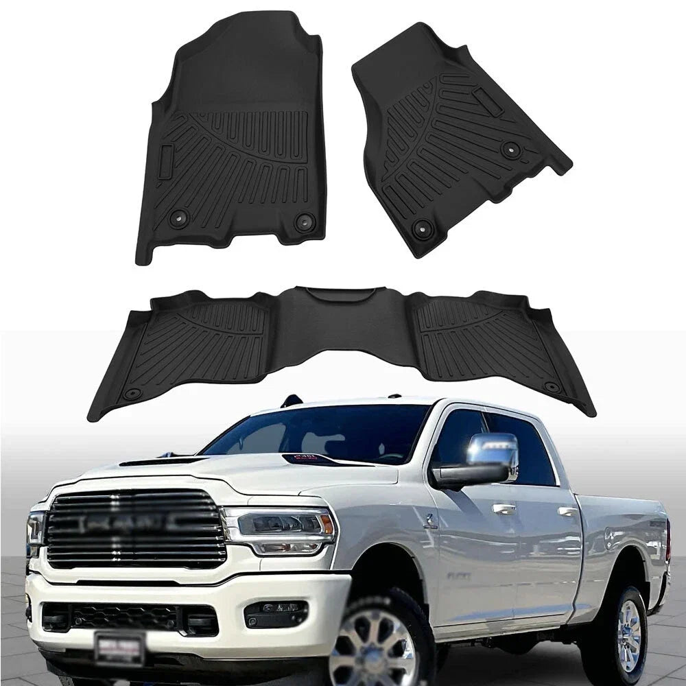 Set of 2 All Weather Floor Mats for Ram 2500/3500 Crew Cab (2019–2024)