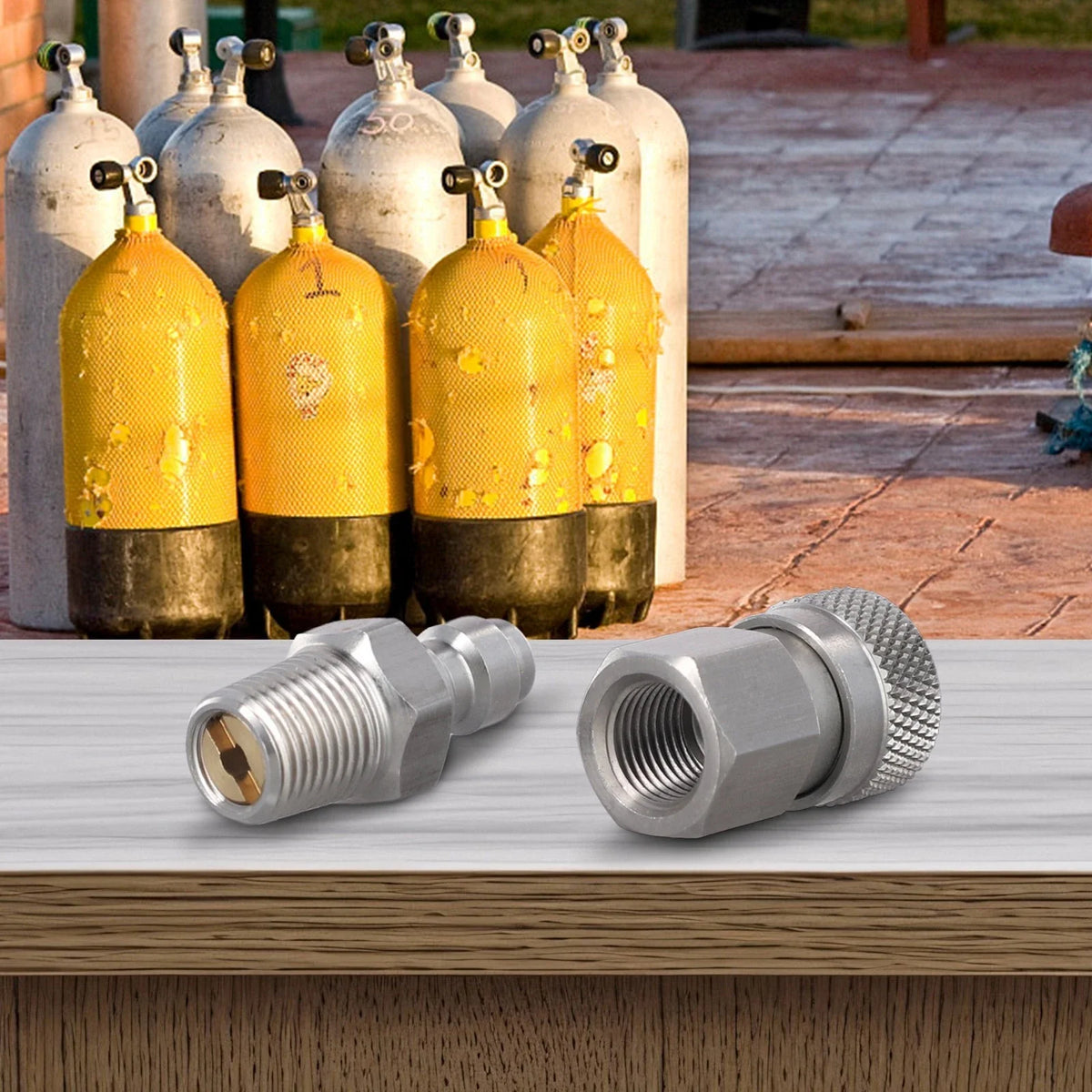 Quick Disconnect Male & Female Set for Air Pipe Maintenance Solutions