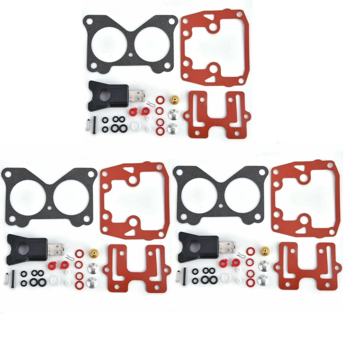 3Pc Carb Repair Kit for Johnson Evinrude (439076, 383906)