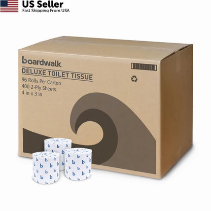 2X Two-Ply Toilet Tissue for Boardwalk BWK6144 (Pack of 96)