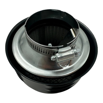 Air Cleaner Assembly Black Louvered for 1 or 2 Barrel Carb 2-5/16in Neck (—)