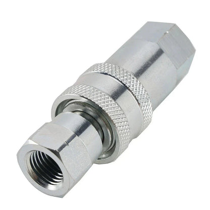 1/4 NPT Coupler for Equipment Assembly (Carbon Steel, White Zinc Plating)